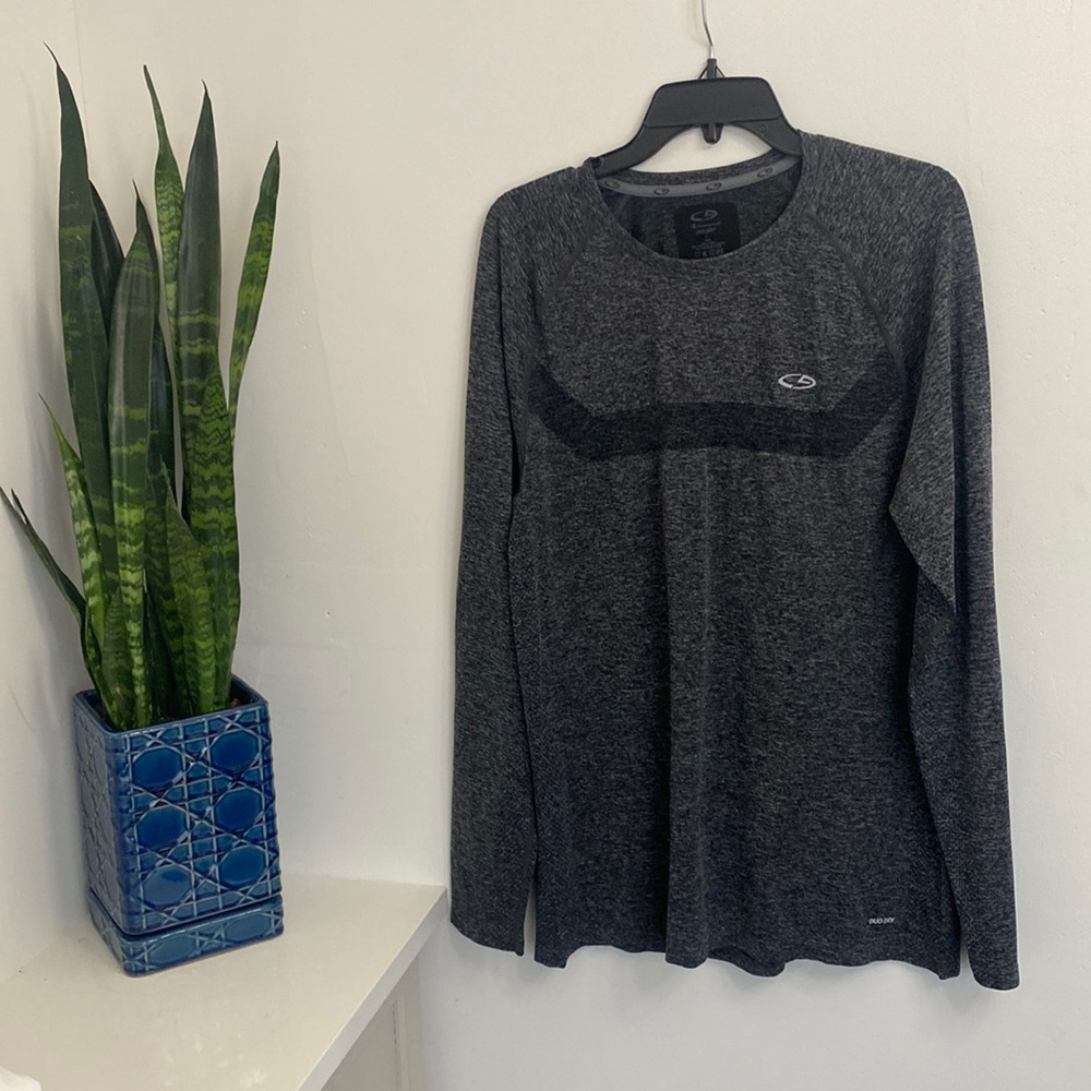 Champion long sleeve black/grey shirt